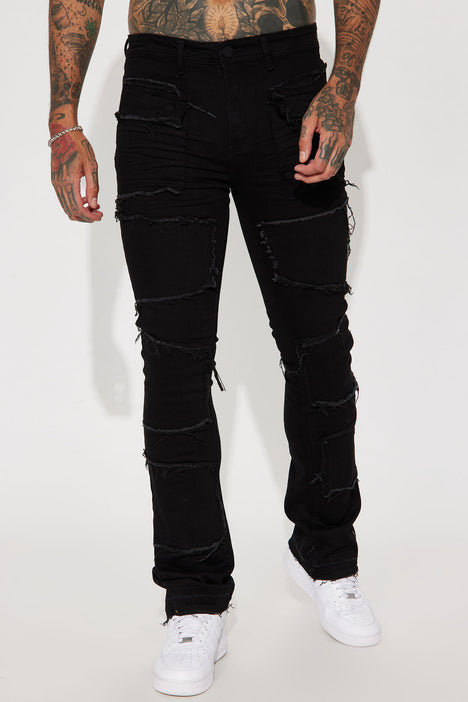 Black fray jeans cheap