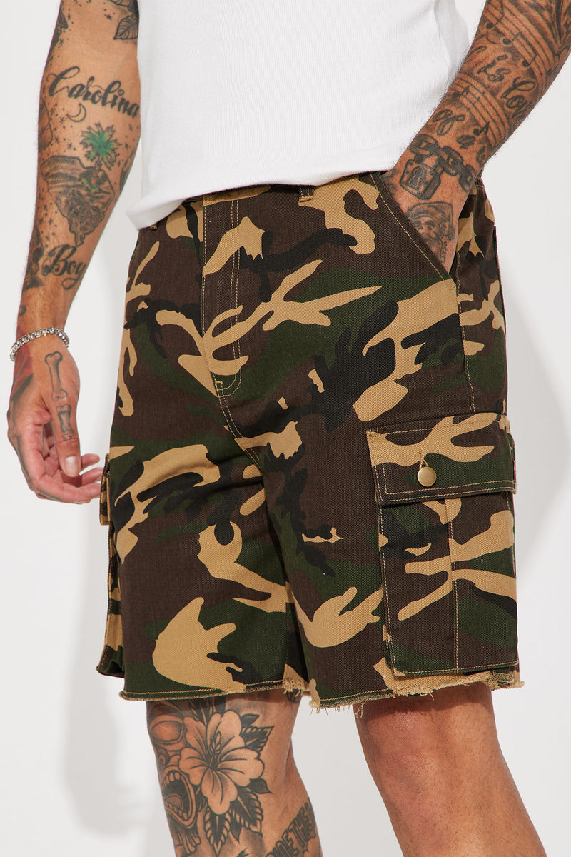 Time To Go Camo Cargo Shorts - Camouflage | Fashion Nova, Mens Shorts ...