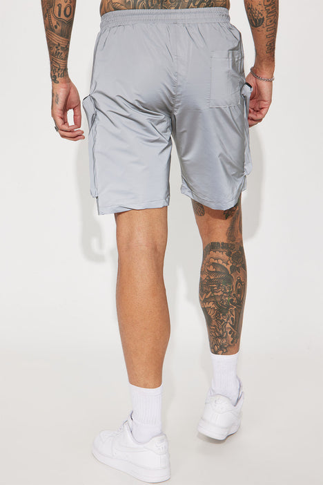 Short nylon brillant 2025 homme