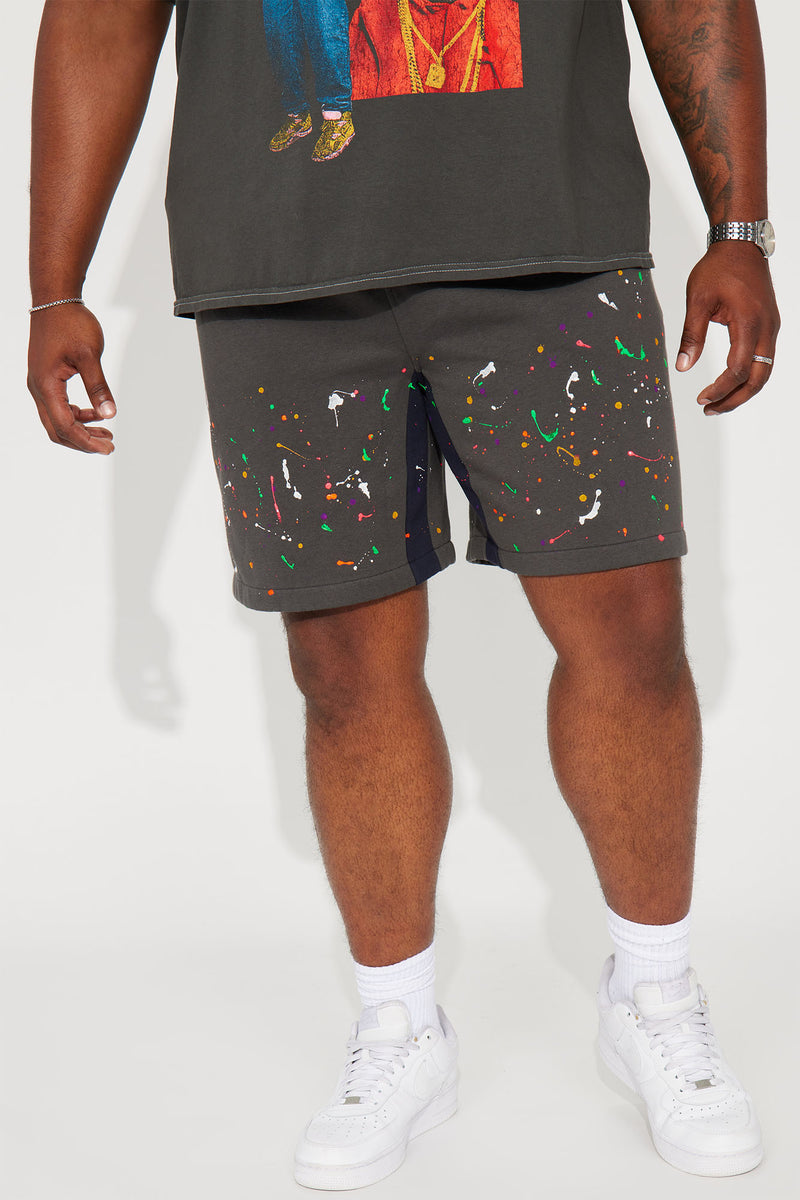 Hoisted Swag Short - Charcoal/combo | Fashion Nova, Mens Fleece Bottoms ...