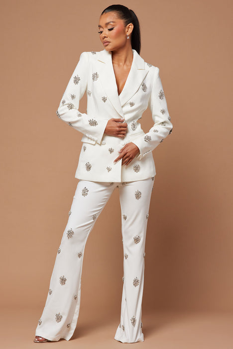 Verona Embellished Jacket White