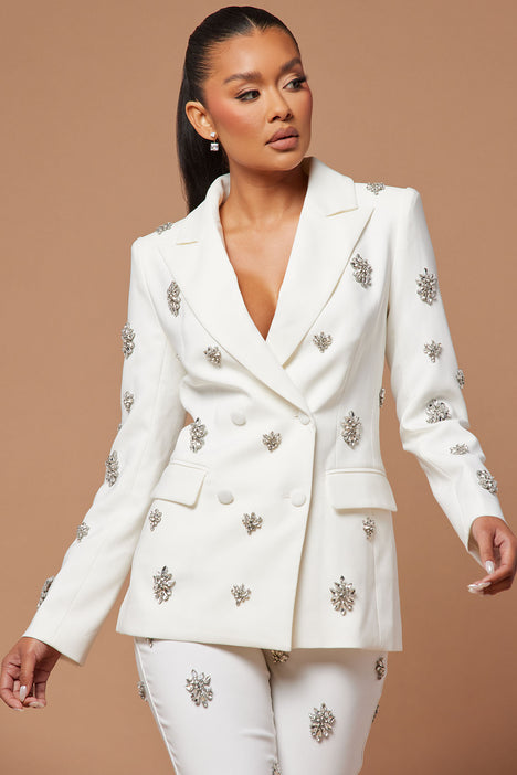 Embellished long jacket hotsell