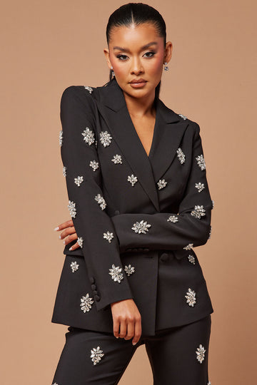 Got Things To Do Blazer - Black, Fashion Nova, Jackets & Coats