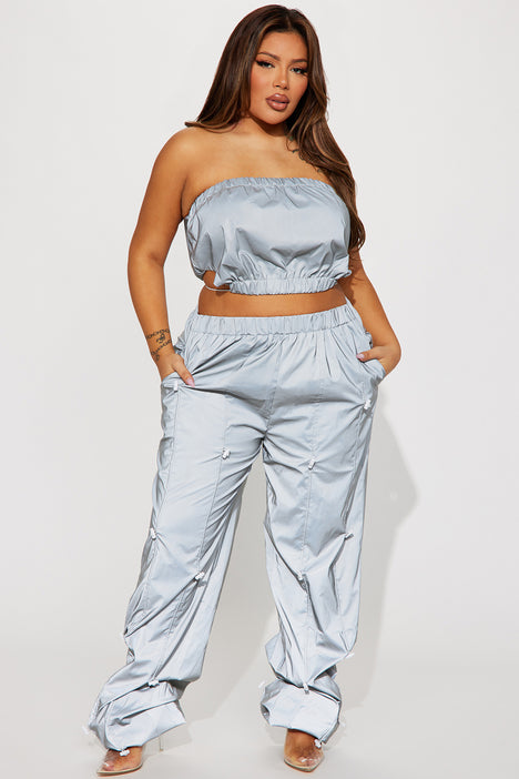 Reflective joggers new arrivals plus size