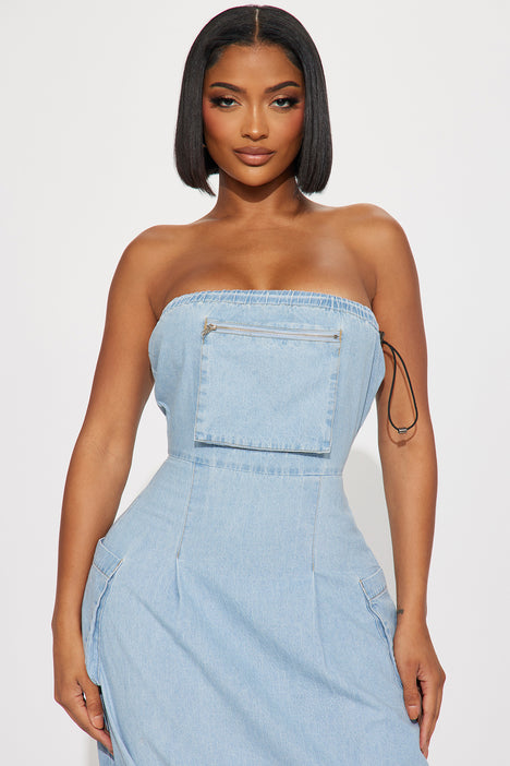 Baby blue sale suede dress