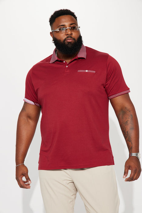 Burgundy polo mens hotsell