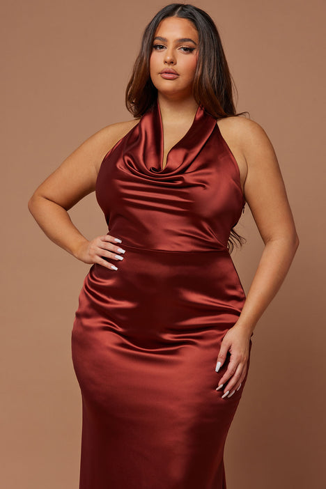 Decadence satin dress fashion nova outlet