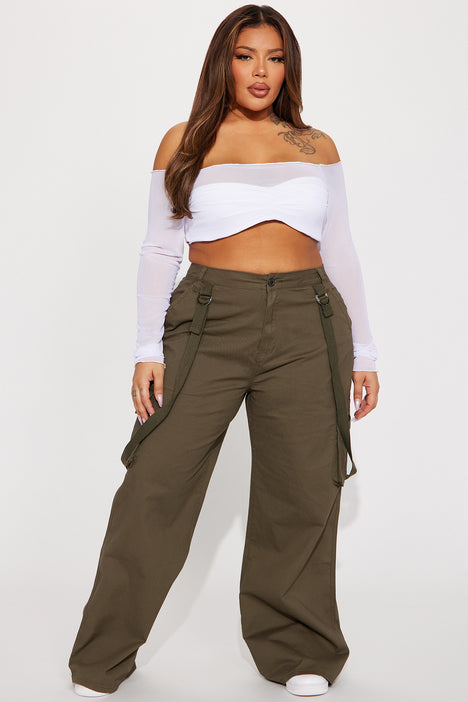 Fashion nova plus size top cargo pants