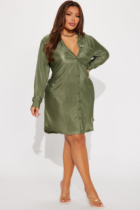 Camden satin shirt dress online