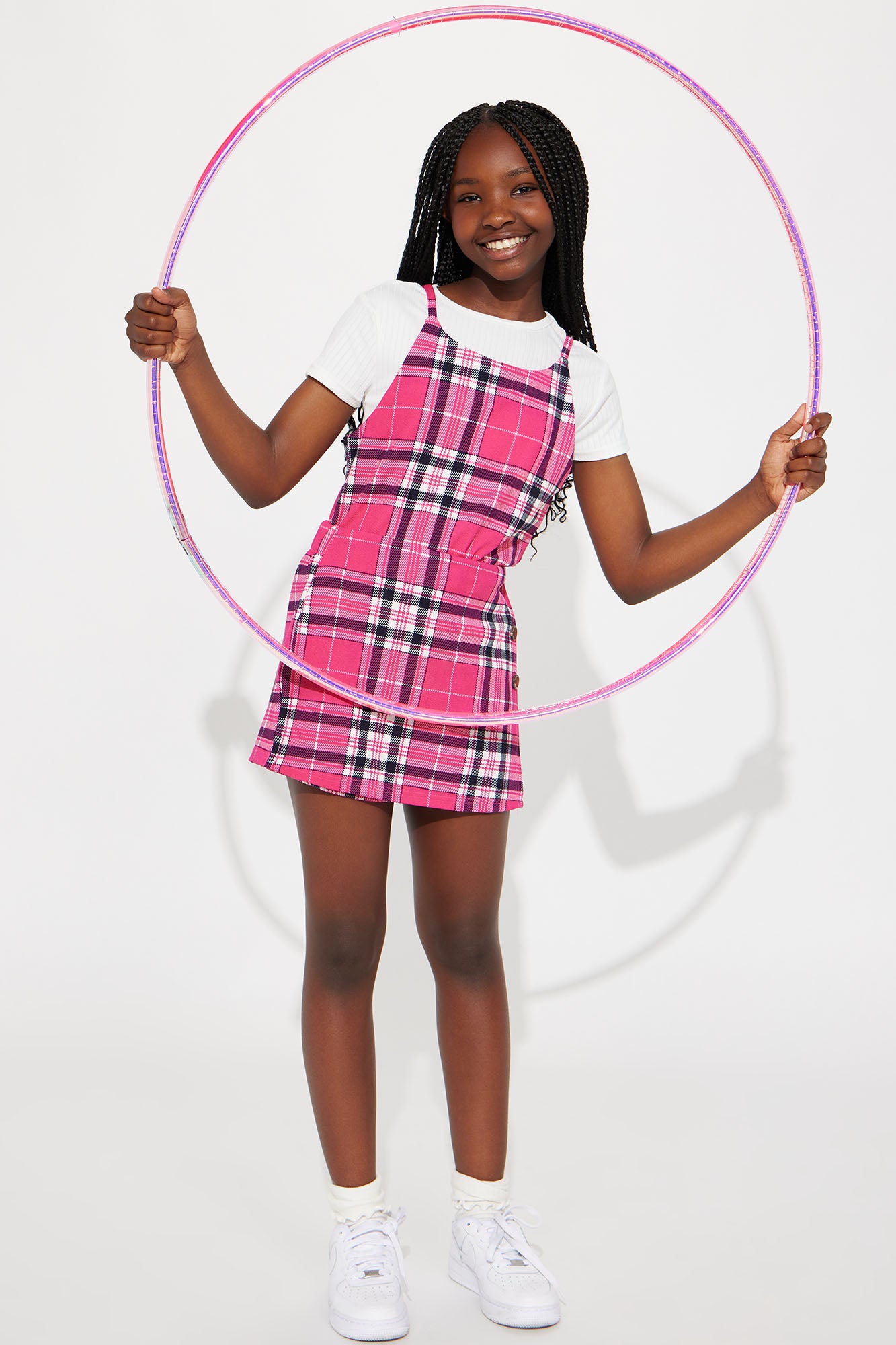 Mini All Mine 3 Piece Skirt Set Magenta combo Fashion Nova