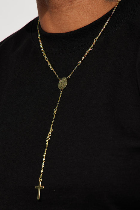 Gold mens deals rosary