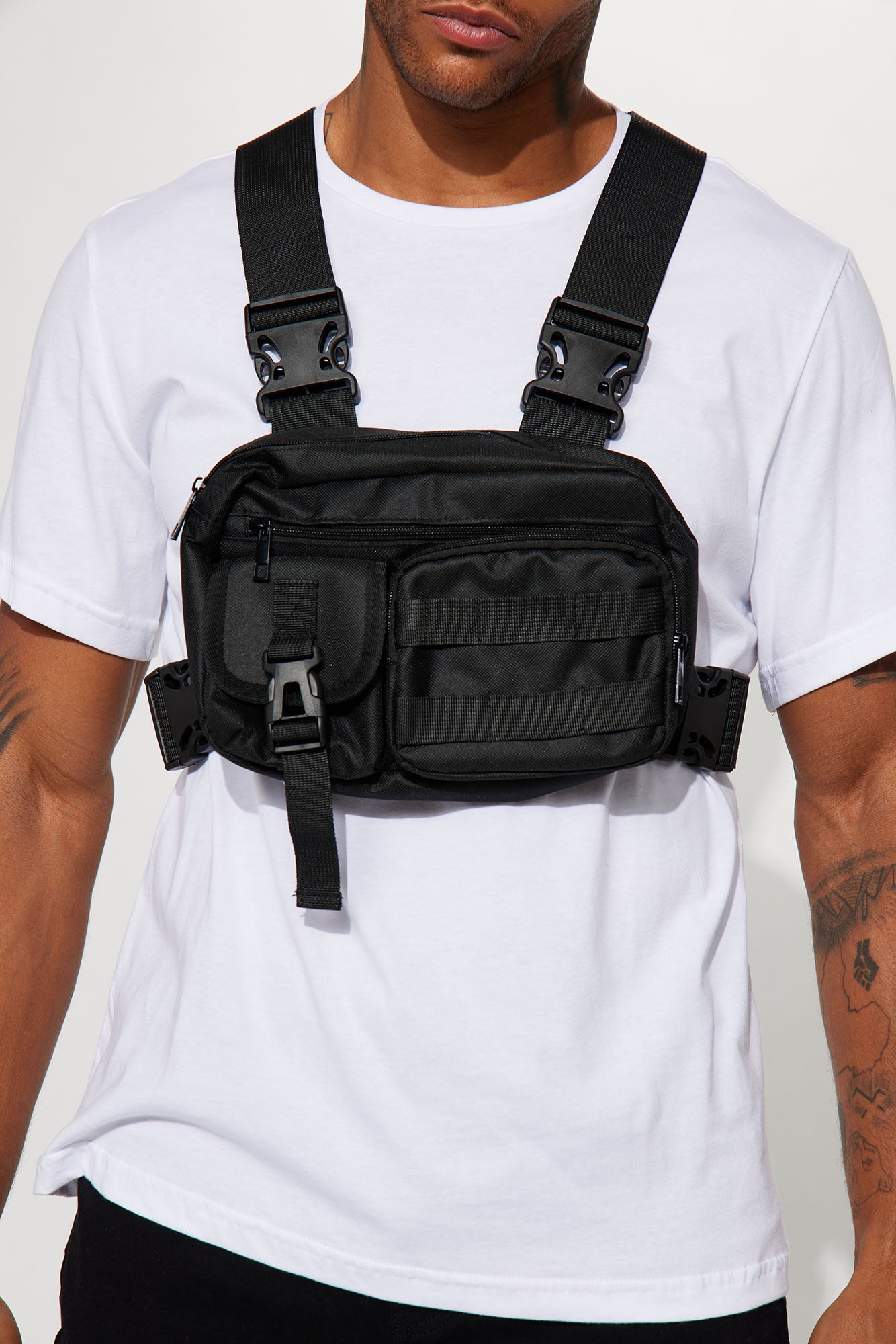 Utility Chest Harness Bag - Black