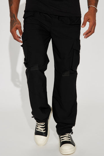 Strapped Cargo Pants - Black, Fashion Nova, Mens Pants