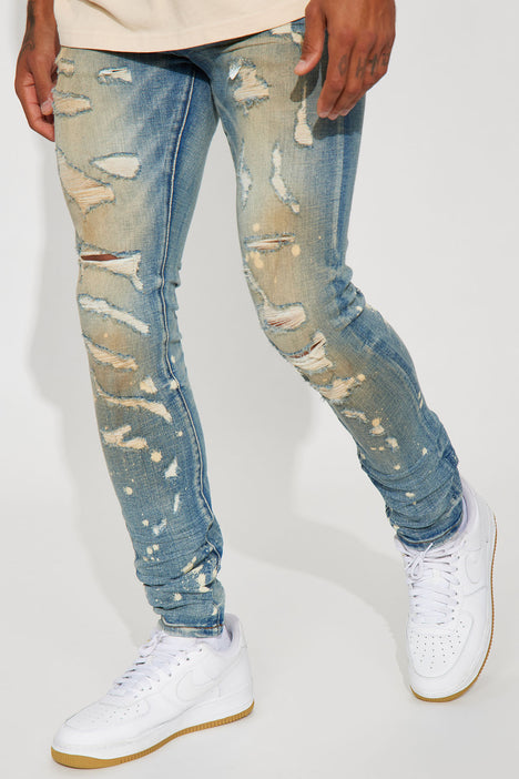 Fashion nova best sale paint splatter jeans