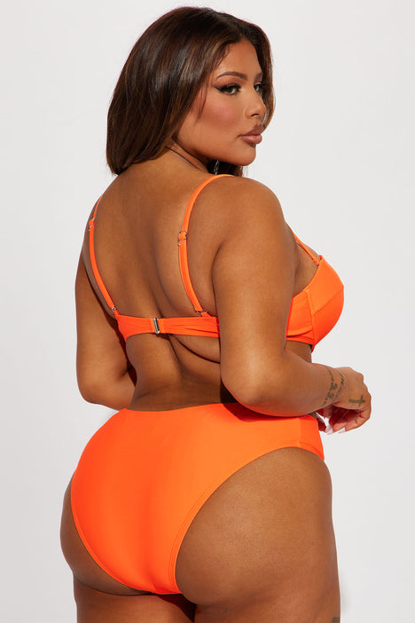 Tyra Cut Out 1 Piece Swimsuit Orange