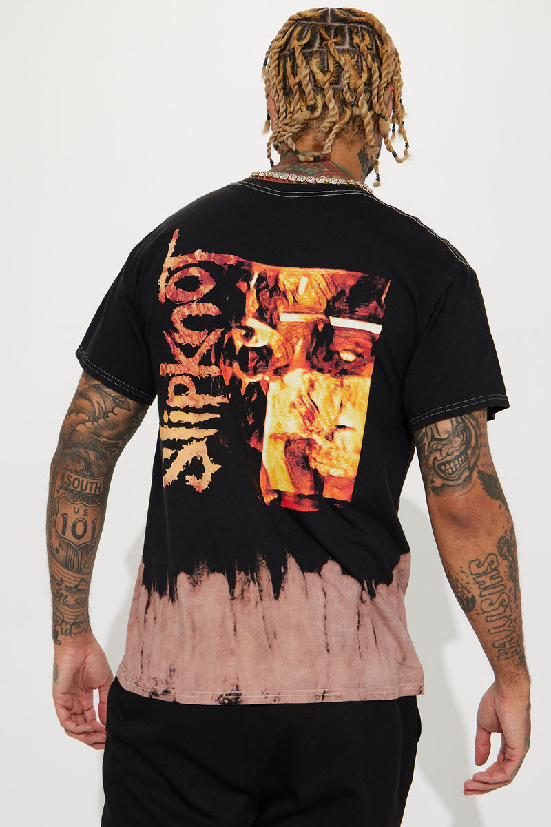 Slipknot Bleached Short Sleeve Tee - Black | Fashion Nova, Mens Graphic ...