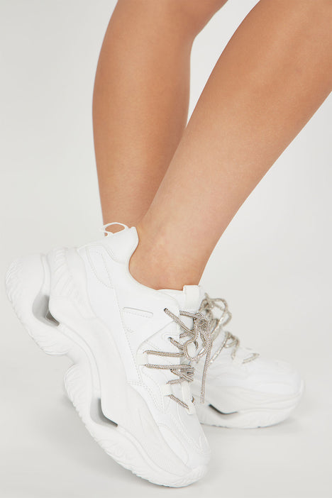 Sasha Platform Sneakers White Fashion Nova Shoes Fashion Nova