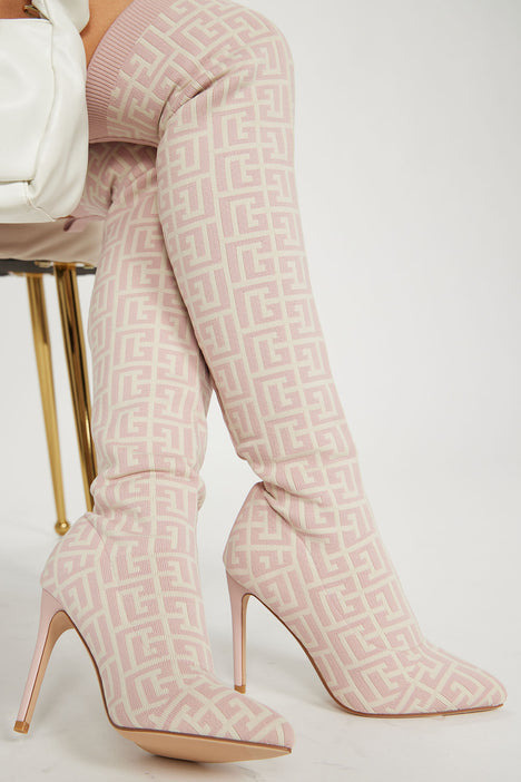 Fashion nova new arrivals pink boots