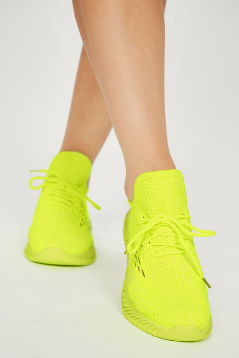 Lime yellow new arrivals sneakers