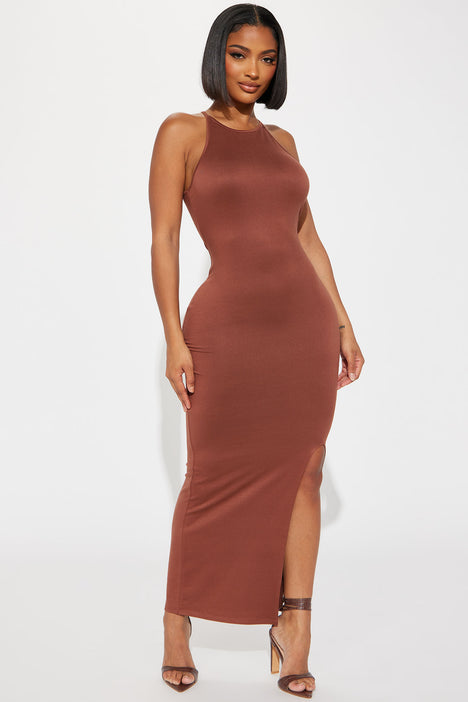 Fashion nova slit sales dress