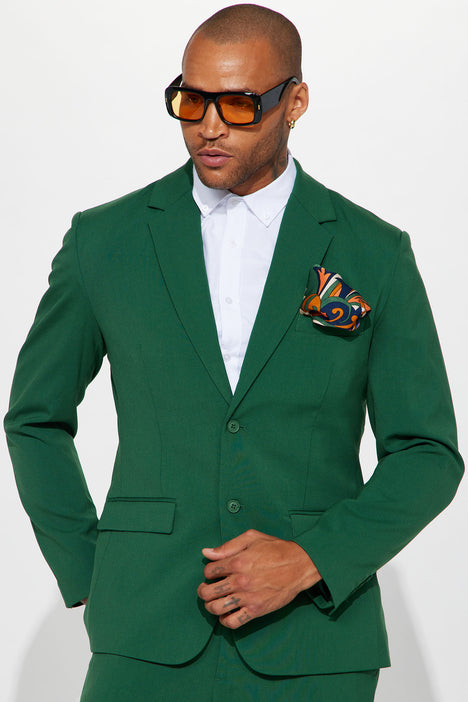Hunter green 2025 suit jacket