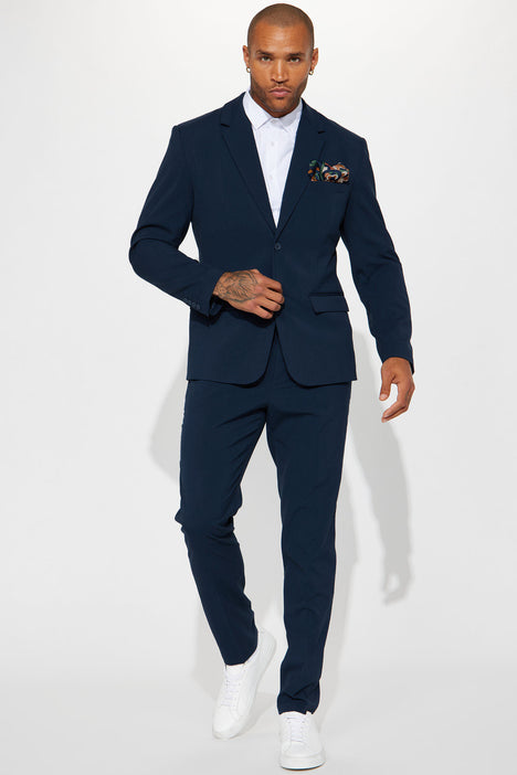 The Modern Stretch Suit Jacket - Navy