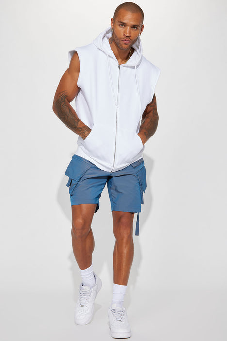 Stormy Iridescent Cargo Shorts Blue Fashion Nova Mens Shorts
