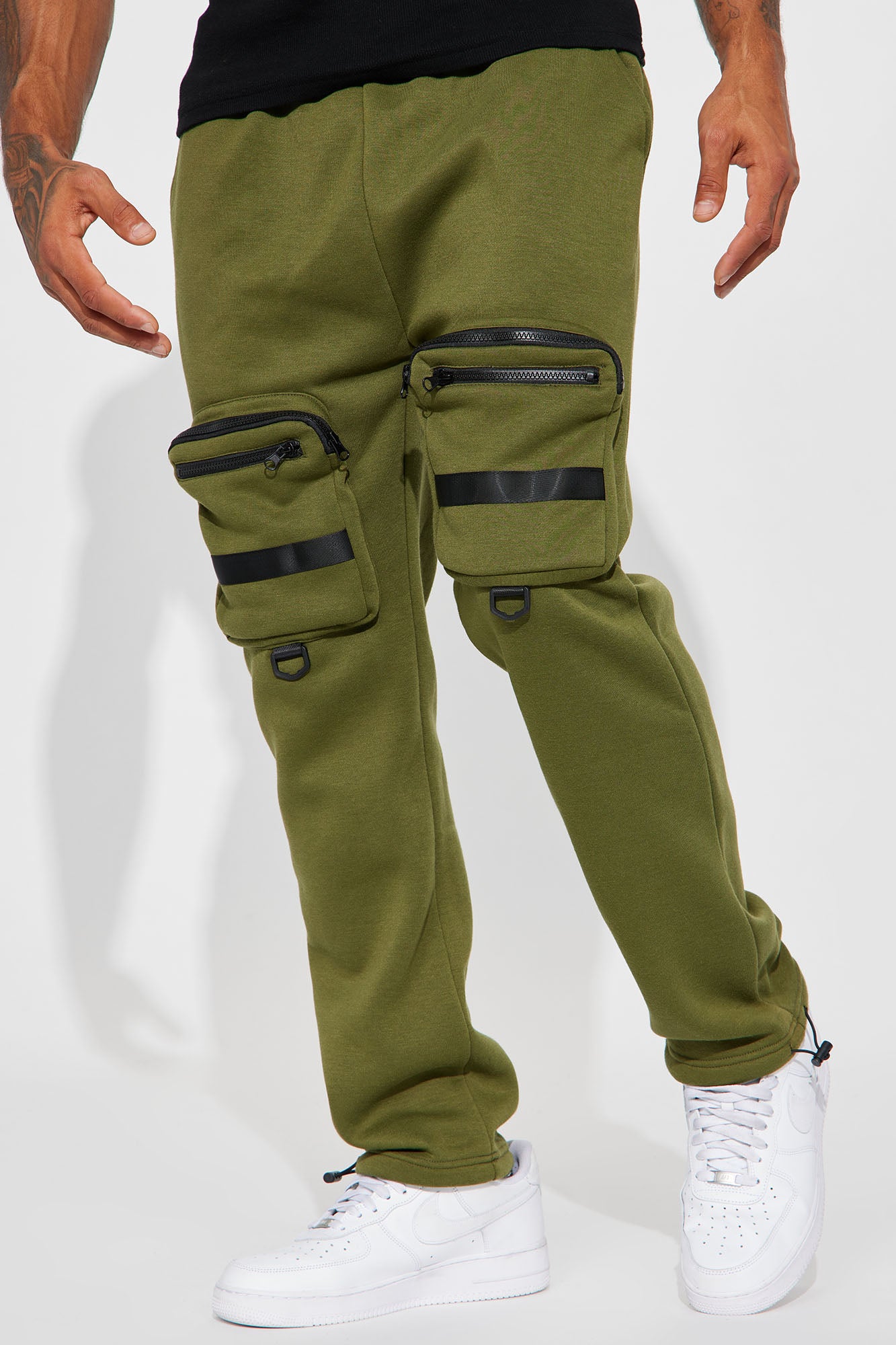 Another Day Cargo Sweatpants - Olive | Fashion Nova, Mens Fleece