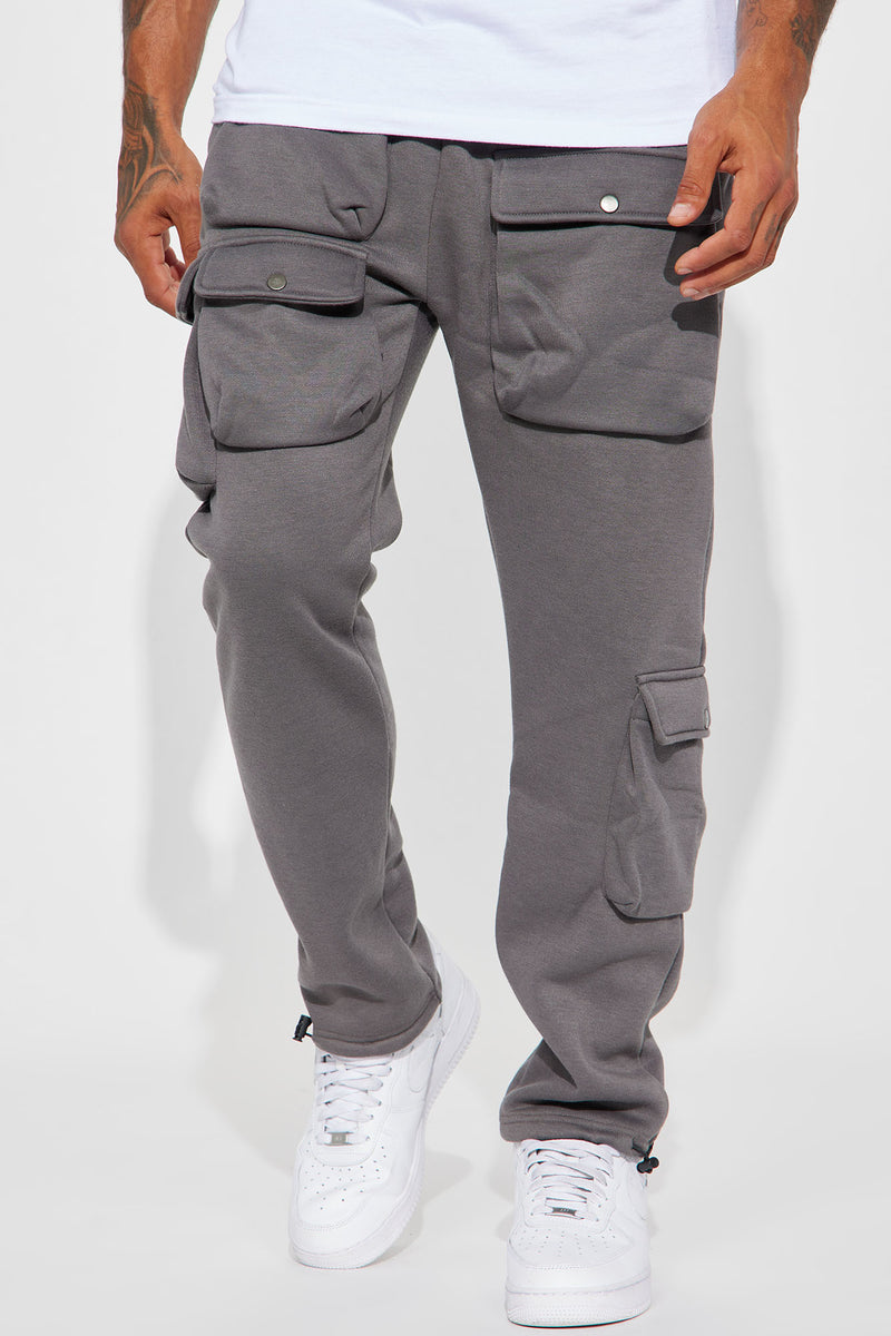 Keep It Stepping Cargo Sweatpants - Grey | Fashion Nova, Mens Fleece ...