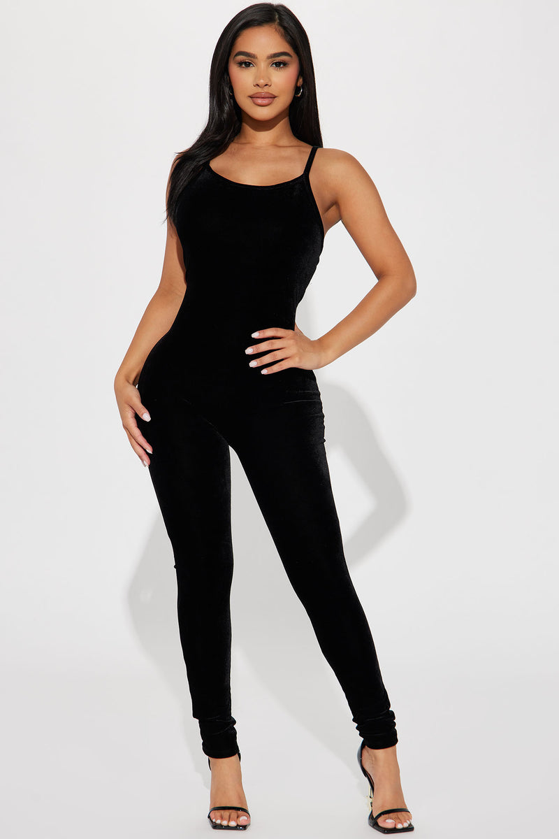 Vicki Velvet Jumpsuit - Black | Fashion Nova, Jumpsuits | Fashion Nova