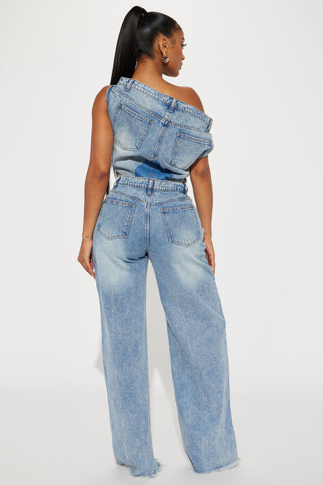 Dakota Denim Jumpsuit Denim Fashion Nova Jumpsuits Fashion Nova
