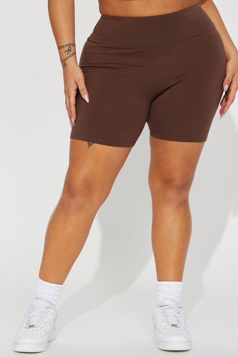 Hailey Biker Shorts Chocolate Fashion Nova Shorts Fashion Nova