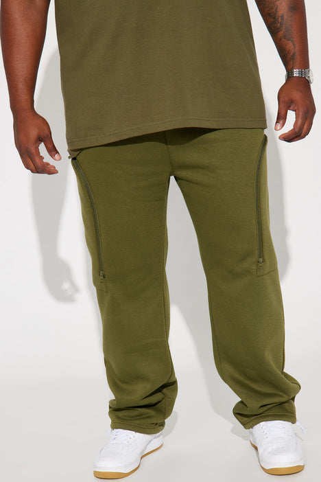 Long Day Sweatpants Olive Fashion Nova Mens Fleece Bottoms