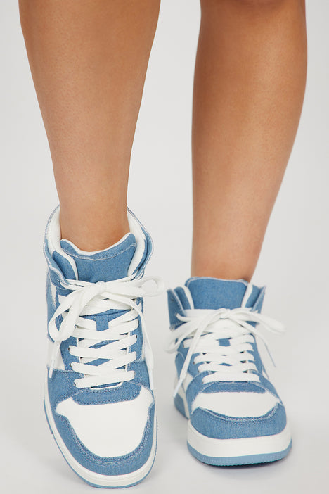 Blue jean 2024 wedge sneakers