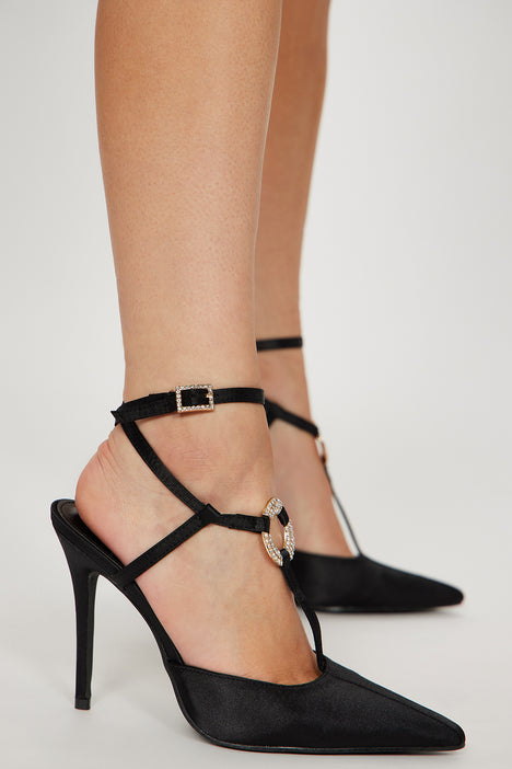 Julianna Embellished Strappy Pumps Black Fashion Nova Shoes