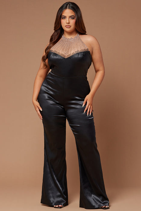 Plus size new arrivals embellished jumpsuit