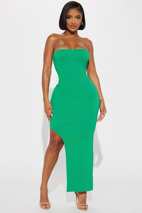 Fashion nova store green maxi dress