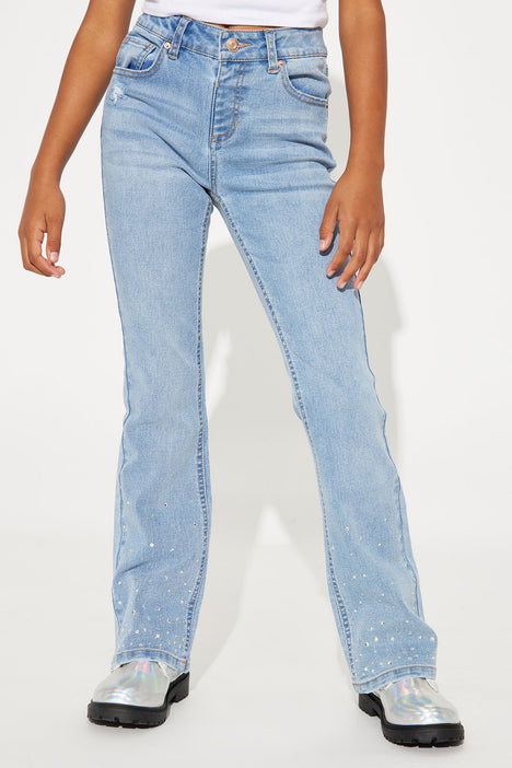 Fashion nova top rhinestone jeans