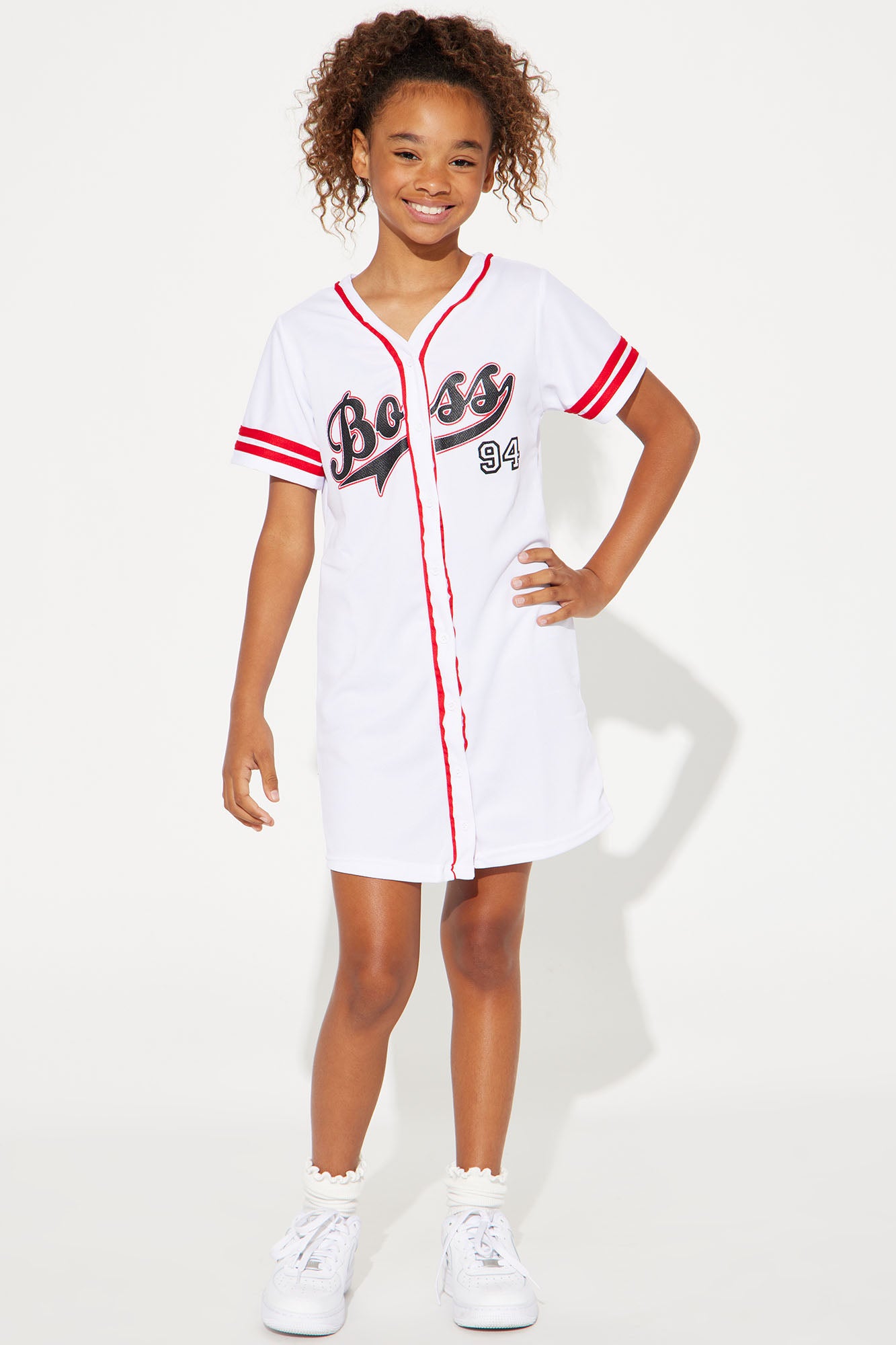 baseball jersey over dress
