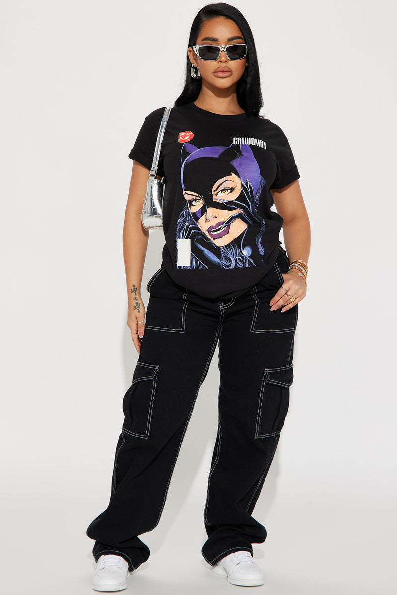 Catwoman Graphic Tee - Black | Fashion Nova, Screens Tops and Bottoms ...