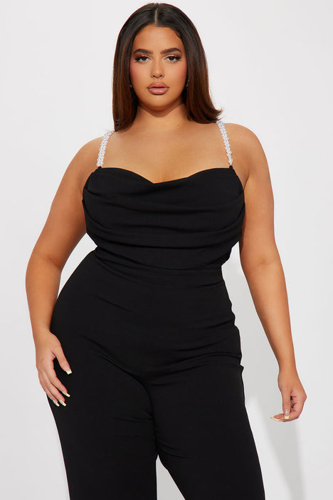Pearl jumpsuit fashion nova sale