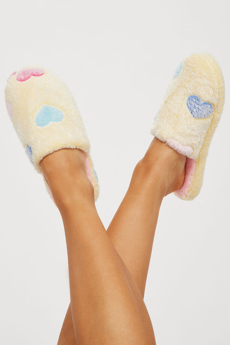 Stuck In A Dream Slippers Yellow