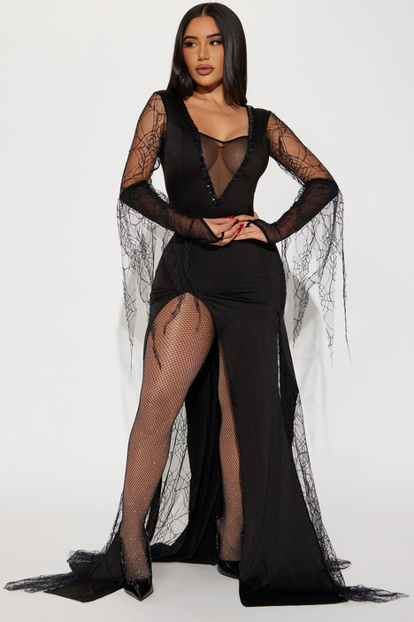 Morticia addams 2025 dress fashion nova
