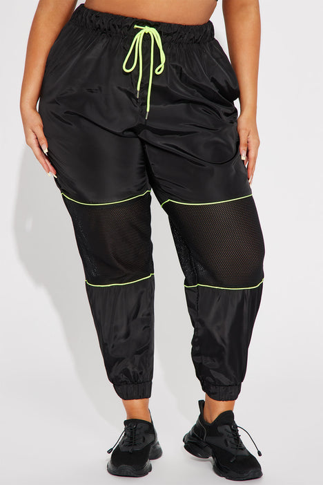 Top Rated Windbreaker Joggers Black Fashion Nova Pants