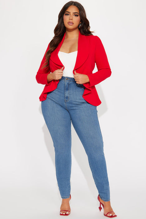 Meet And Greet Blazer Red Fashion Nova Jackets Coats