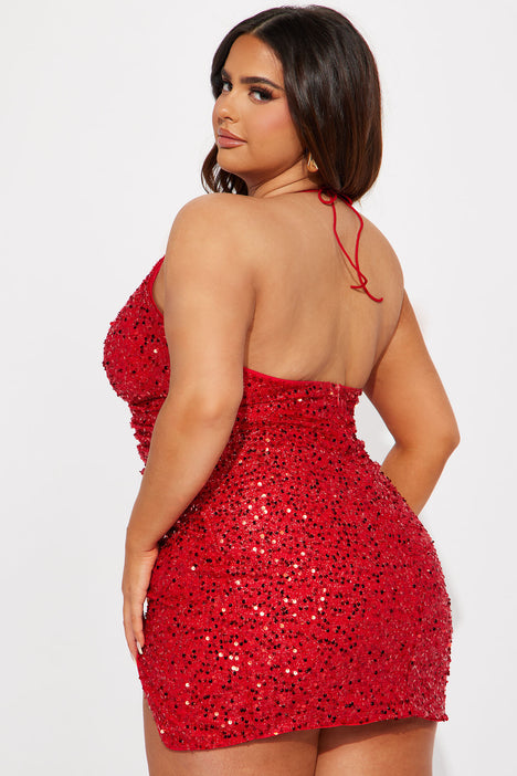 Plus size sequin dress fashion nova cheap
