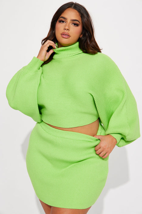 Plus size sweater skirt set deals