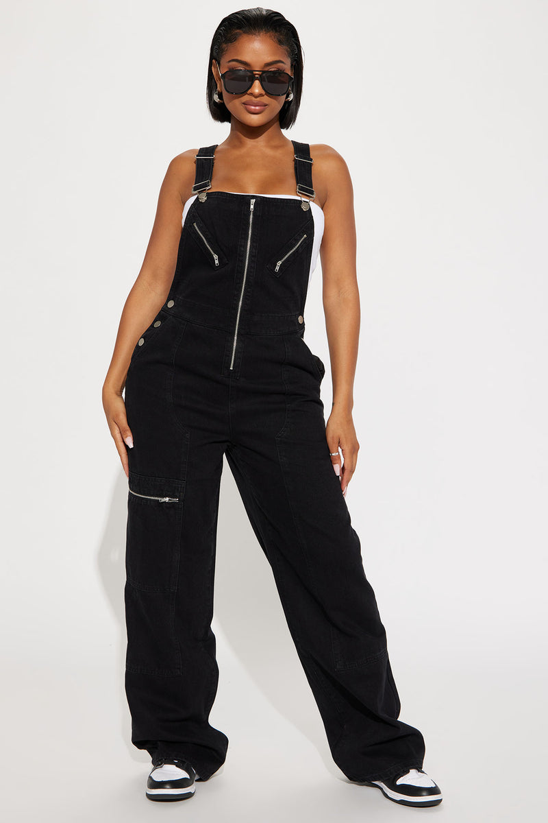 Keep Dreaming Cargo Denim Overalls - Black Wash | Fashion Nova, Jeans ...