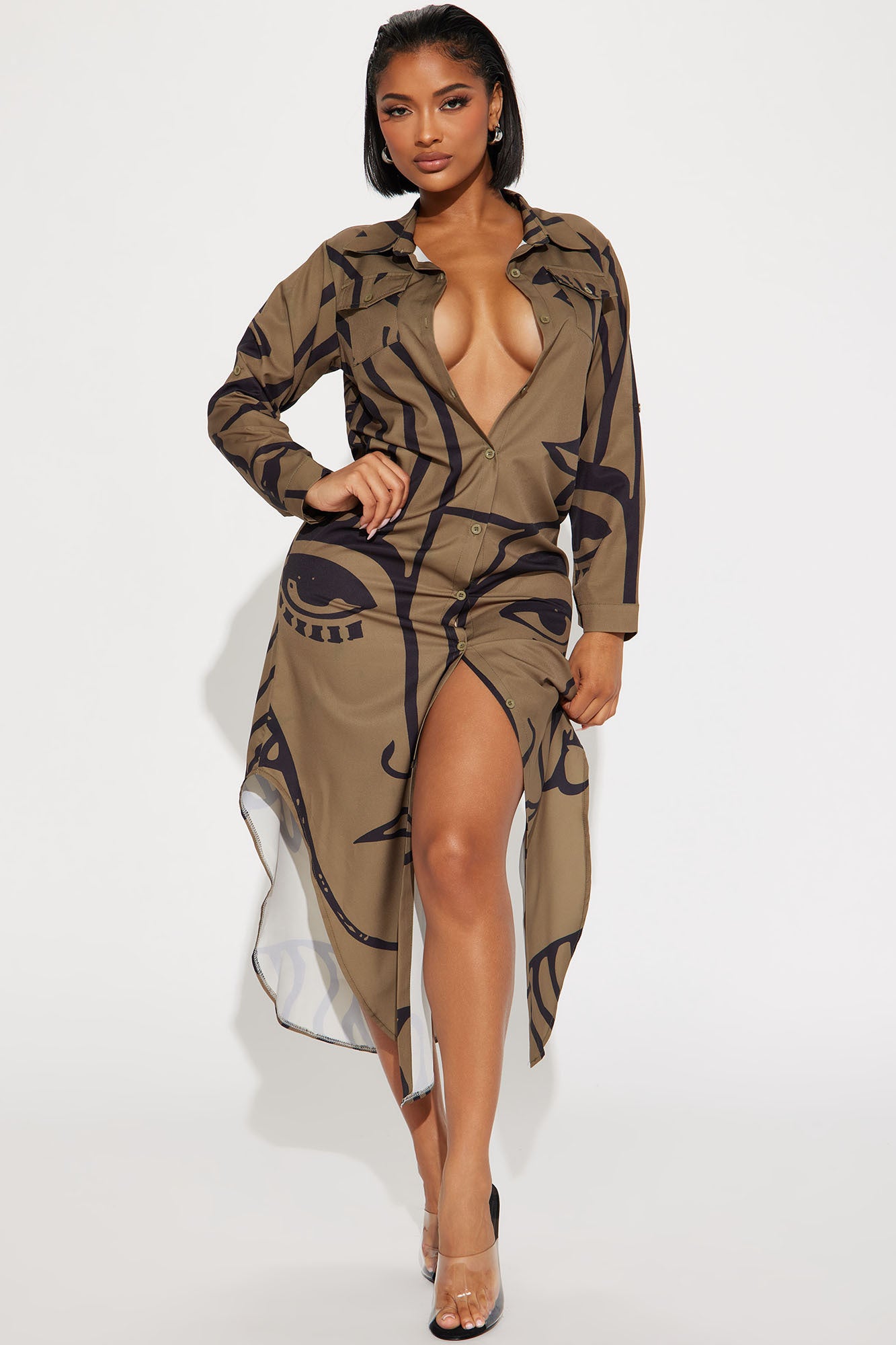 Shirt dress hotsell fashion nova