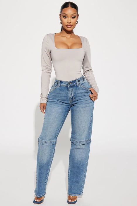Roma Straight Leg Jean Medium Wash Fashion Nova Jeans